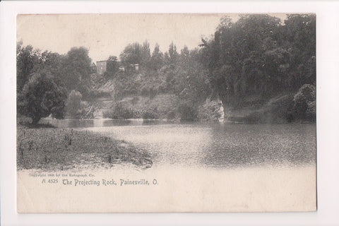OH, Painesville - PROJECTING ROCK, buildings - Rotograph Co postcard - A07139