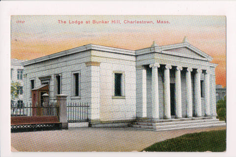 MA, Charlestown - Lodge at Bunker Hill postcard - A07146