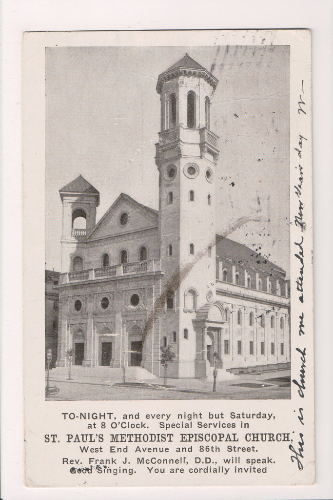 NY, NEW YORK CITY - NYC - St Pauls Methodist Episcopal church - A07318