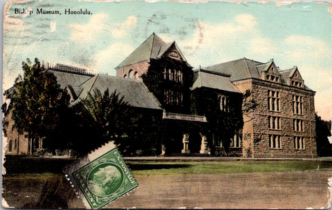 HI, Honolulu - Bishop Museum - 1910 postcard - A07364