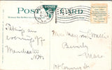 NH, Manchester - Elm St houses etc - 1910 postcard - A09005