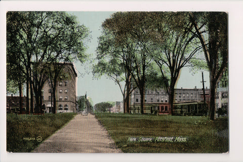 MA, Pittsfield - Park Square postcard - A09066