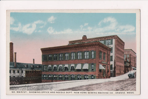 MA, Orange - Sewing Machine Co building (new) postcard - A09068