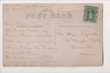 VT, Saxtons River - Wilbur Library closeup - 1908 RPPC postcard - A10127