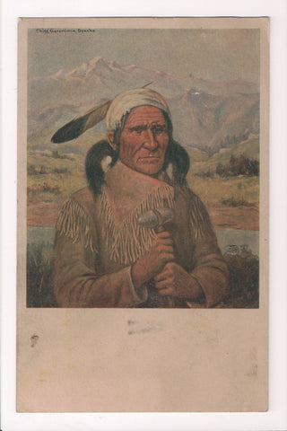 Indian postcard - GERONIMO (1829 - 1909) Apache Chief - A12032