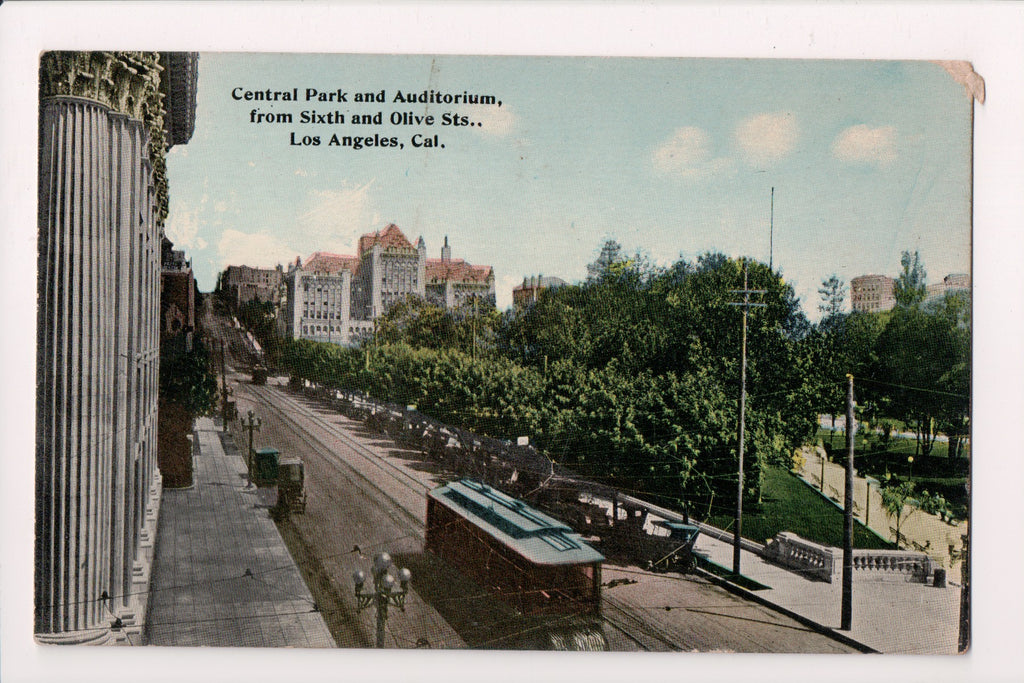 CA, Los Angeles - Central Park, Auditorium from 6th and Olive Sts - A12108