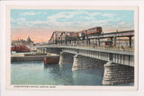 MA, BOSTON - Charlestown Bridge w/stats postcard - A12133