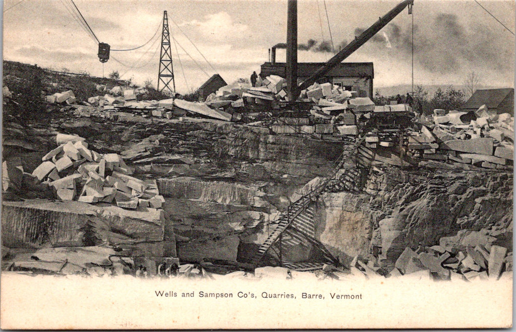 VT, BARRE - Wells and Sampson Co Quarries, building, interior items - A12183