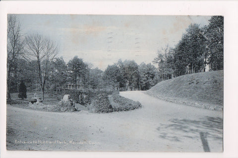CT, Meriden - Hubbard Park Entrance @1911 postcard - A12275