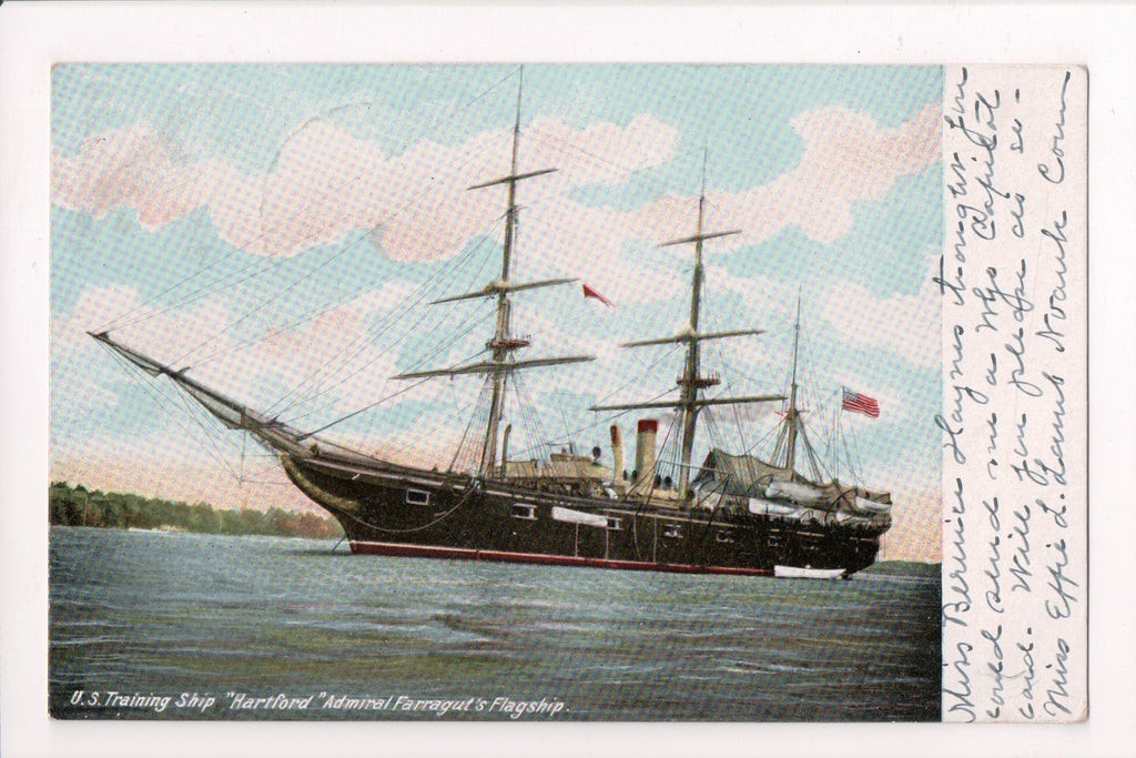 Ship Postcard - HARTFORD (original SOLD) A12387