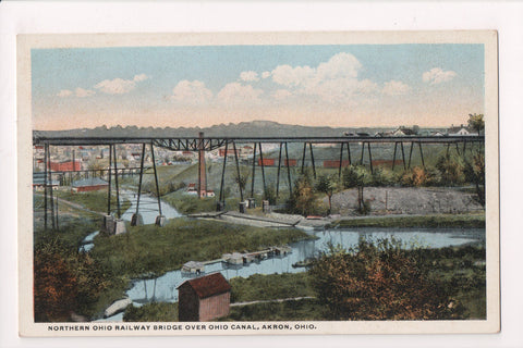 OH, AKRON - Northern Ohio Railway Bridge over Ohio Canal - A12497