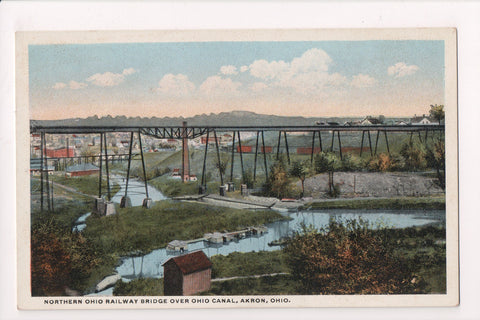 OH, Akron - Northern Ohio Railway Bridge over Ohio Canal - A12497