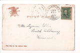 CT, PLAINFIELD - Railroad Ave, people @1907 postcard - A12513
