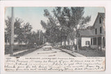 CT, PLAINFIELD - Railroad Ave, people @1907 postcard - A12513