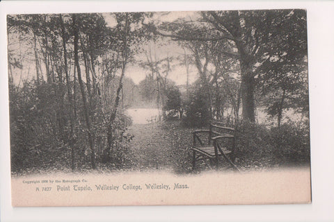 MA, WELLESLEY - Point Tupelo at college postcard - A17059