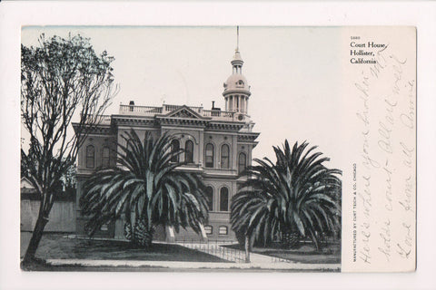CA, Hollister - Court House - Curt Teich and Co postcard - A17167