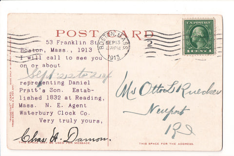 MA, Boston - Daniel Pratt's Son agent Waterbury Clock Co - A17204