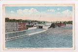NY, OSWEGO - River, Barge Canal Lock #7 (original SOLD) A17269