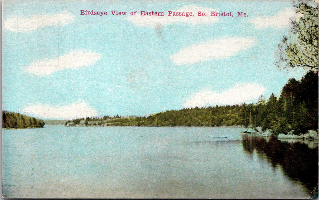 ME, So Bristol - Eastern Passage - water, land - ZIM postcard - A17302