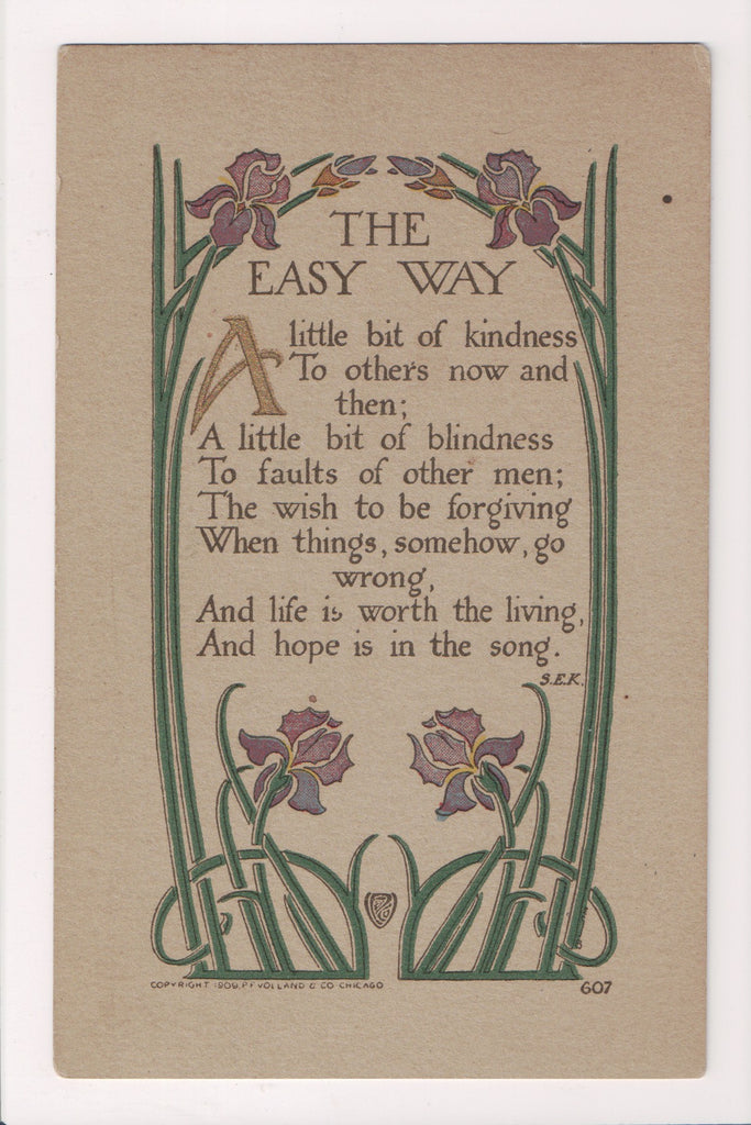 Greetings - Volland - THE EASY WAY (SOLD, only email copy avail) A19001