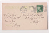 Easter - I WISH YOU HAPPINESS - A M Davis postcard - A19021