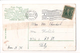 Easter - birds on a large egg postcard - A19036