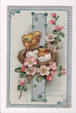 Easter - Hearty Easter Greetings - birds nest w/chicks - P Finkenrath - A19040