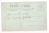 Easter postcard - child on swing with bunny rabbit - A19047