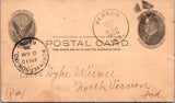 IN, VERNON - County Superintendent of Schools - Postal Card (original SOLD) A19068