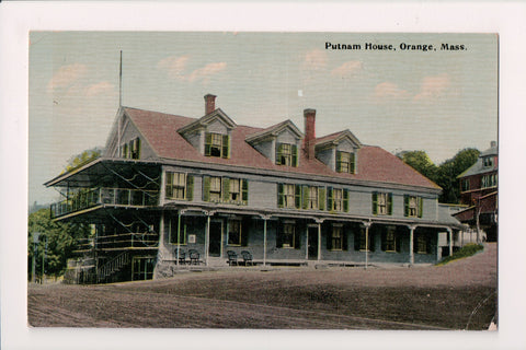 MA, Orange - Putnam House about 1912 close up - A19082