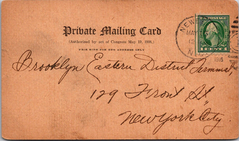 NC, NEW BERN - John L Roper Lumber Co - order update Postal Card (original SOLD) A19086