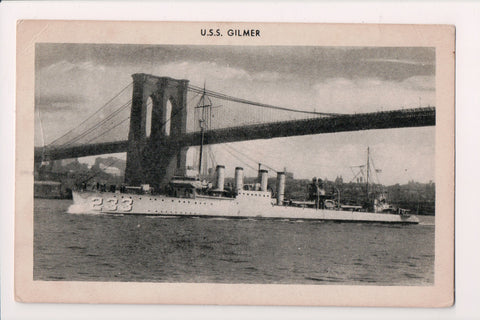 Ship Postcard - GILMER - USS Gilmer (233) - A19231