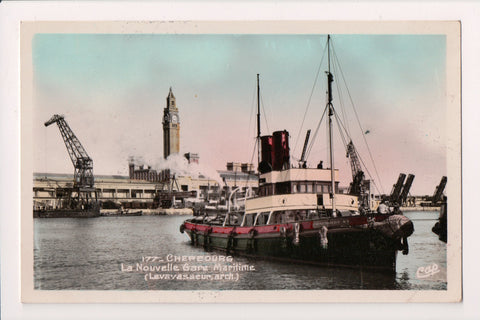 Ship Postcard - CHERBOURGEOIS - Cherbourg Gare Maritime - A19240