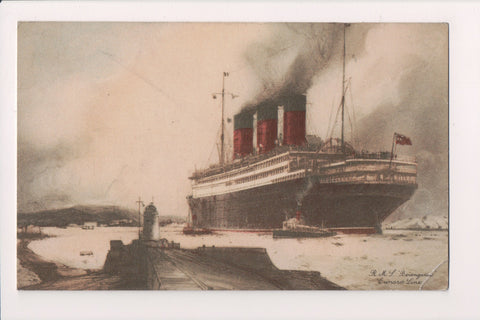Ship Postcard - BERENGARIA - RMS Berengaria - Cunard Line - A19249
