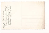 Ship Postcard - ANSONIA - SS Ansonia - Burning in harbor RPPC - A19251