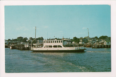 Ship Postcard - SHELTER ISLAND - Ferry in Greenport, NY - A19265