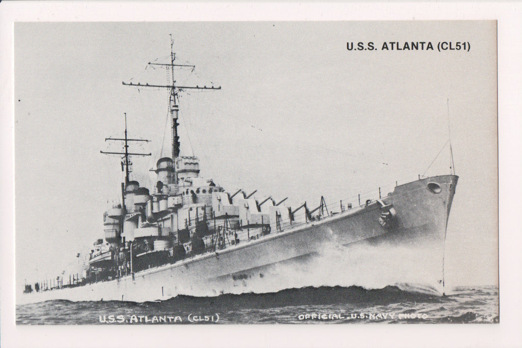 Ship Postcard - ATLANTA - USS Atlanta (CL51) (original SOLD) A19282