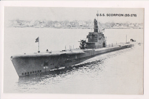 Ship Postcard - SCORPION - USS Scorpion (SS-278) - A19283