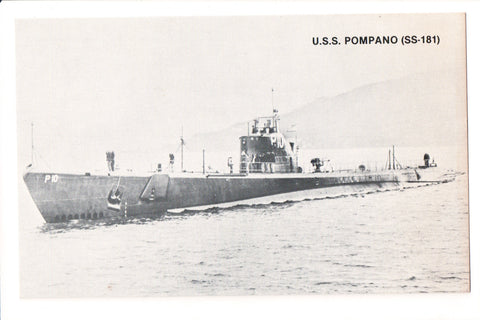 Ship Postcard - POMPANO - USS Pompano (SS-181) - A19288