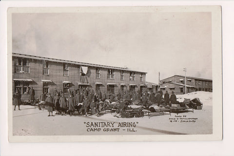 IL, Camp Grant - SANITARY AIRING - Military - McClymonds RPPC - A19298