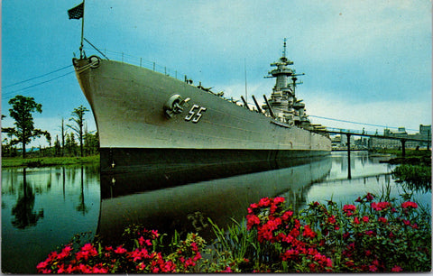 Ship Postcard - NORTH CAROLINA, USS (BB-55) - postcard - A19374