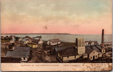 NC, Fort Caswell - Buildings outside of fortifications - R O Leggett - A19436