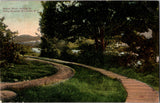 NY, RIVERSIDE - Camp Ground board walk - 1907 postcard - A19461