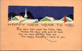 New Year - Stars that mark the Milky Way - Volland card - A19489