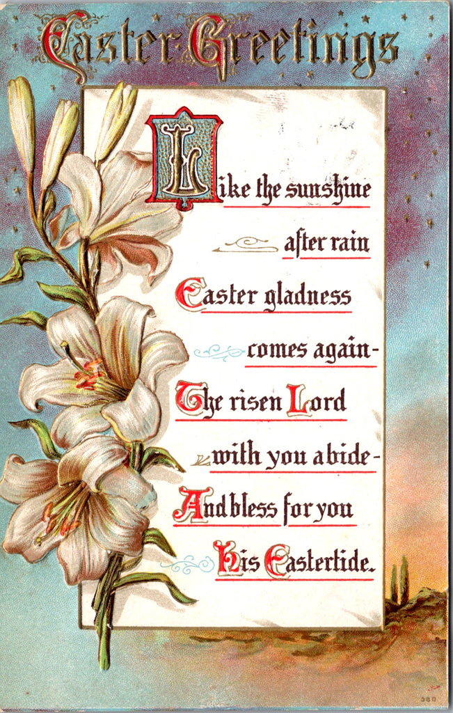 Easter - Like the sunshine after rain postcard - A19520