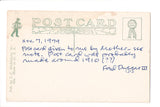 AL, MARION - Street Scene with people, wagons - postcard - G17064