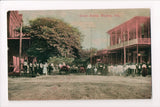 AL, MARION - Street Scene with people, wagons - postcard - G17064