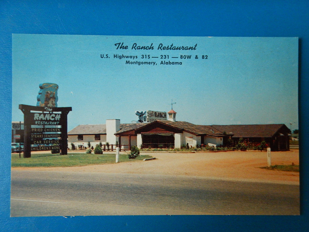 AL, Montgomery - The Ranch Restaurant postcard - MB0539