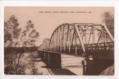 AR, DARDANELLE - Steel Bridge, river (original SOLD)- CR0015