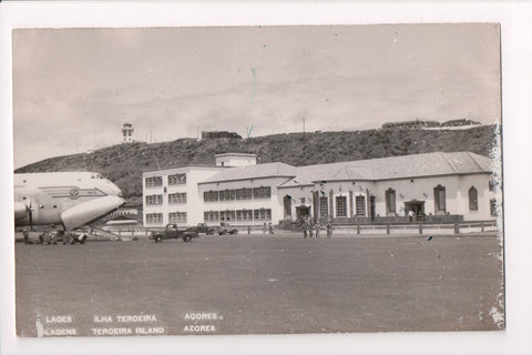 Foreign postcard - TERCEIRA ISLAND, Azores, Lagens Lajes Airport (original SOLD) 500449